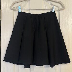 1. STATE - Black - Wide Pleat High-Waisted Mini Skirt - XS